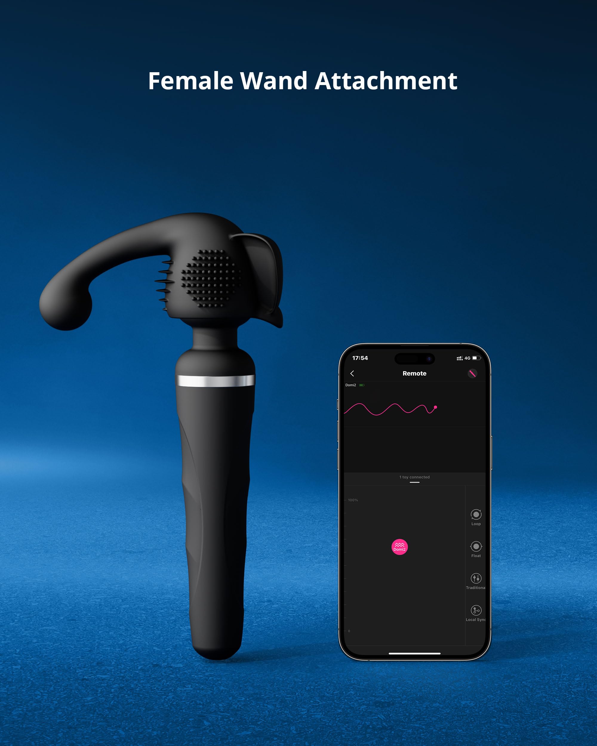 LOVENSE Domi 2 Classic Wand Vibrator Accessories, Clitoral G Spot Stimulator for Women with APP Remote Control Toys, Anal Massager Sex Toy for Female