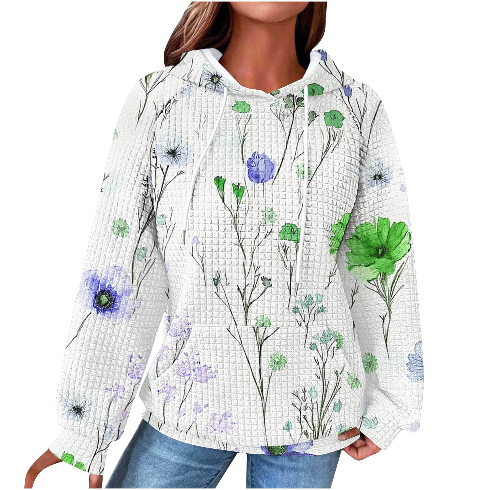 Sweat à Capuche Femme Oversize Sweats Basique Sweat-Shirt avec Poches Outerwear Gym Streetwear Classique aux Couleurs Assorties Veste à Manches Longues Haut Couleur Unie Mode Automne Vêtements