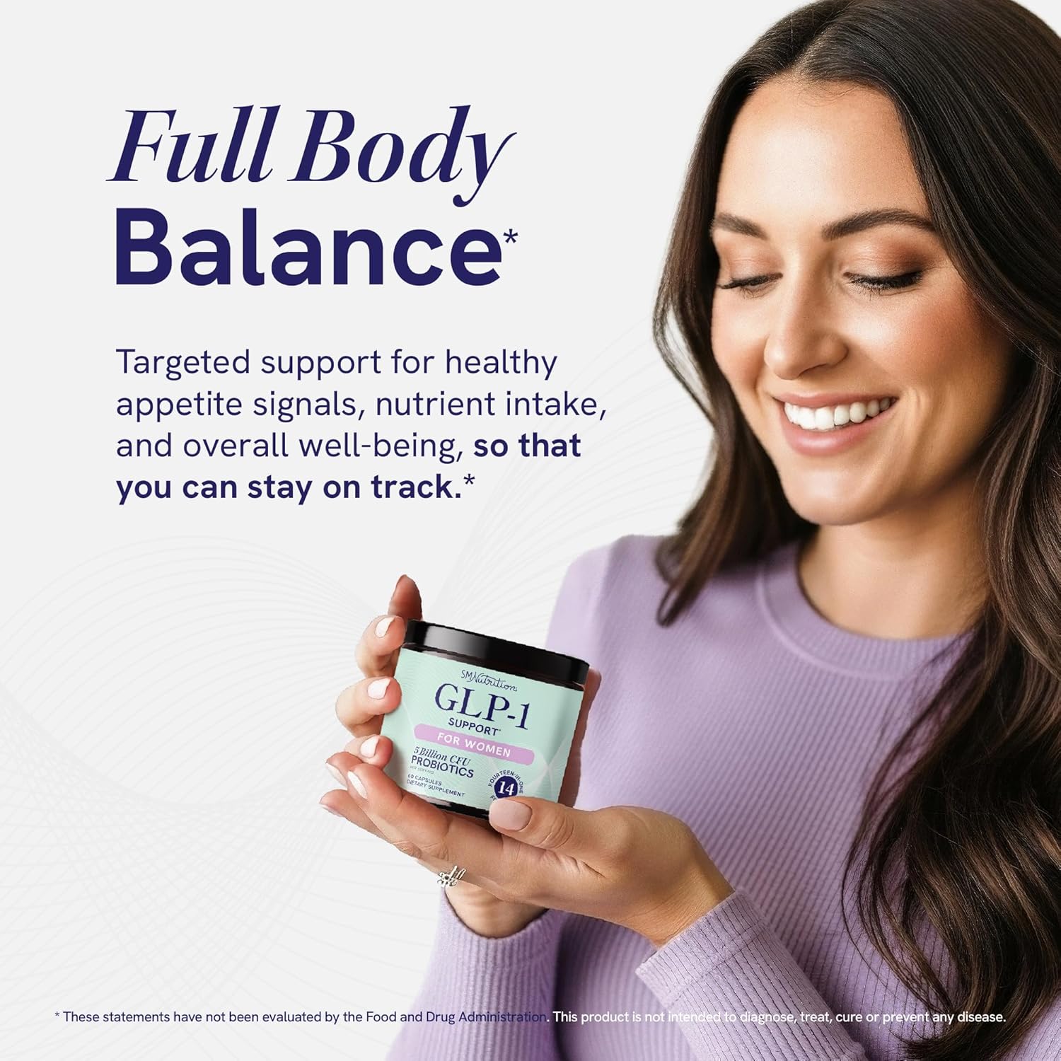 GLP-1 Support for Women | Nutritional Support with Probiotics, Berberine, Cinnamon & More | GLP 1 Supplement for Healthy GLP1 Activity, Digestive Health & Metabolic Balance | Non-GMO | 60 Ct. - Image 4