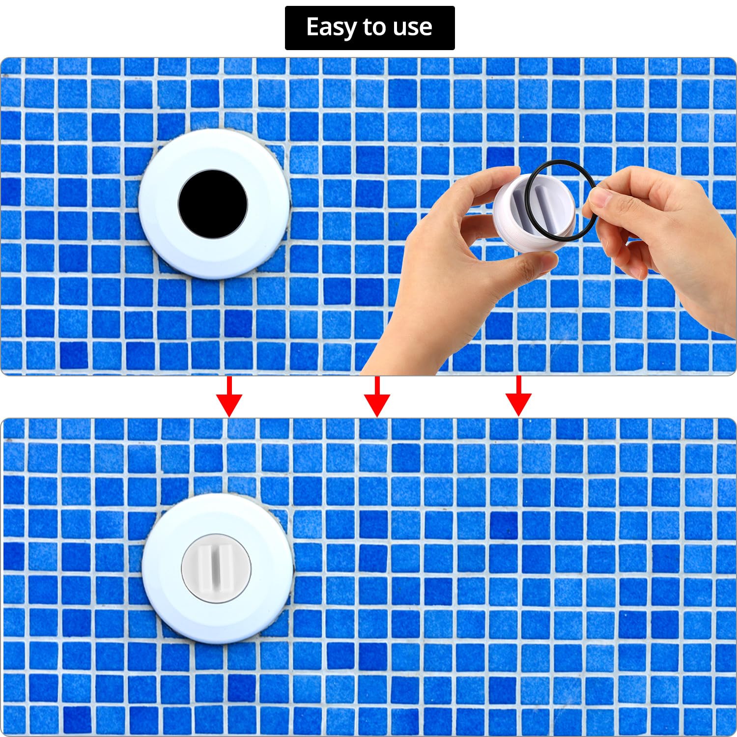1,5-Zoll Pool Winterstopfen Set - 5 Stück Frostschutz Für Schwimmbad Rohre