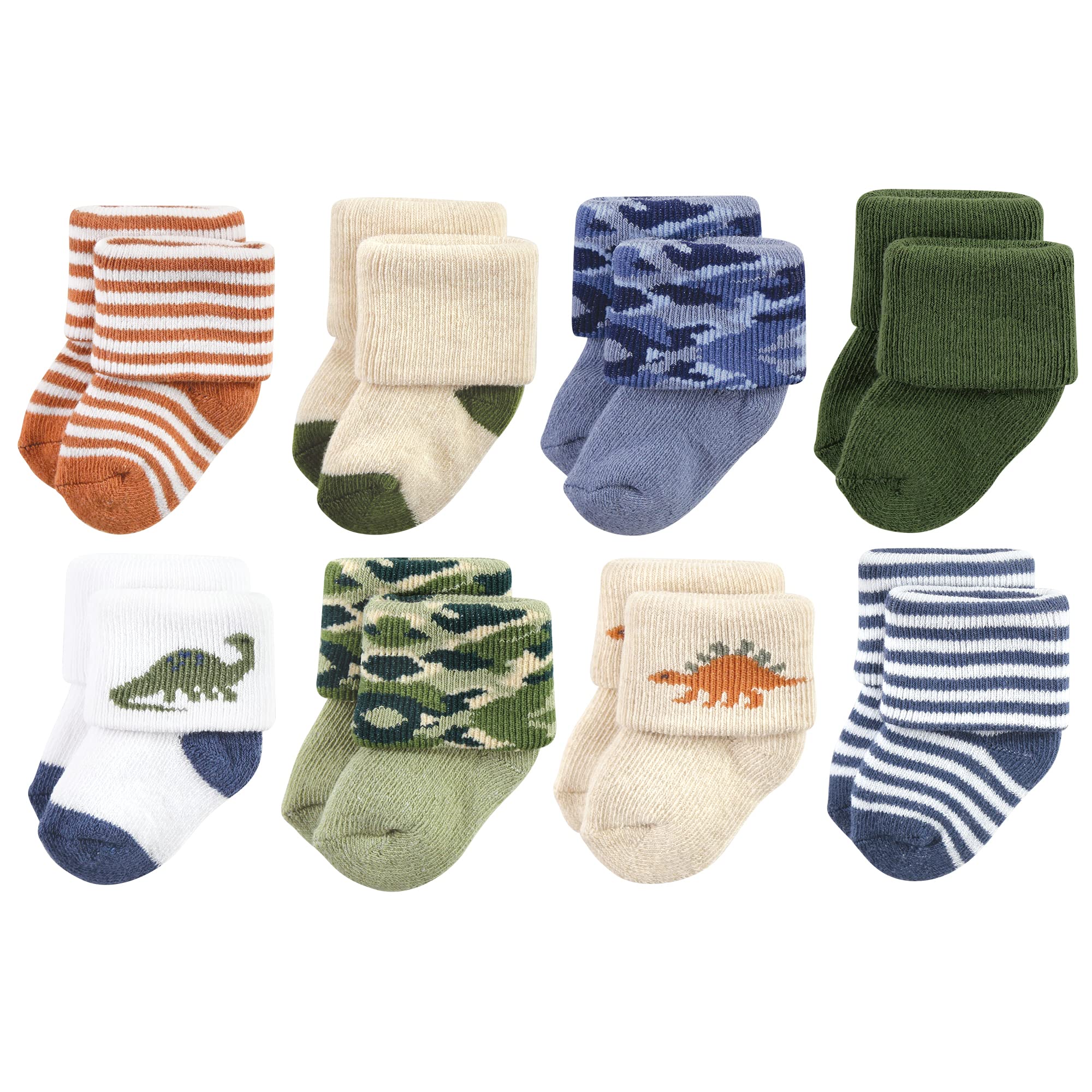 Hudson Baby baby-girls Cotton Rich Newborn and Terry Socks