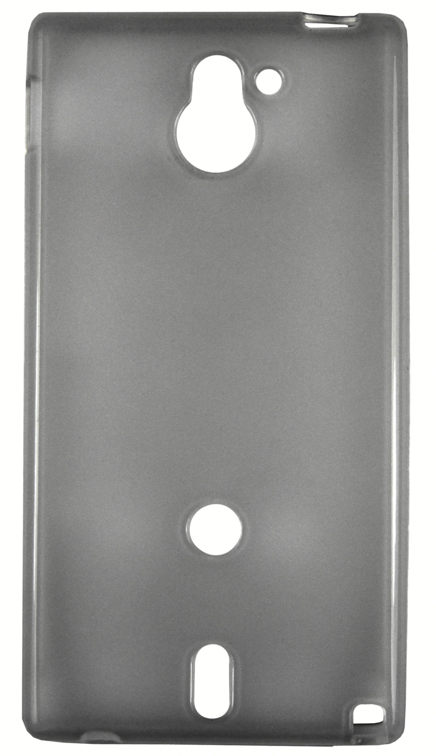 Custodia Protettiva Mumbi Per Sony Xperia L3 – Trasparente/Nero – Sottile E Funzionale