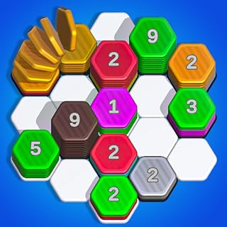 Hexa Color Stack! Count Merge Master Hexa Sorting Match Puzzle Number Include Merging Sort 3D