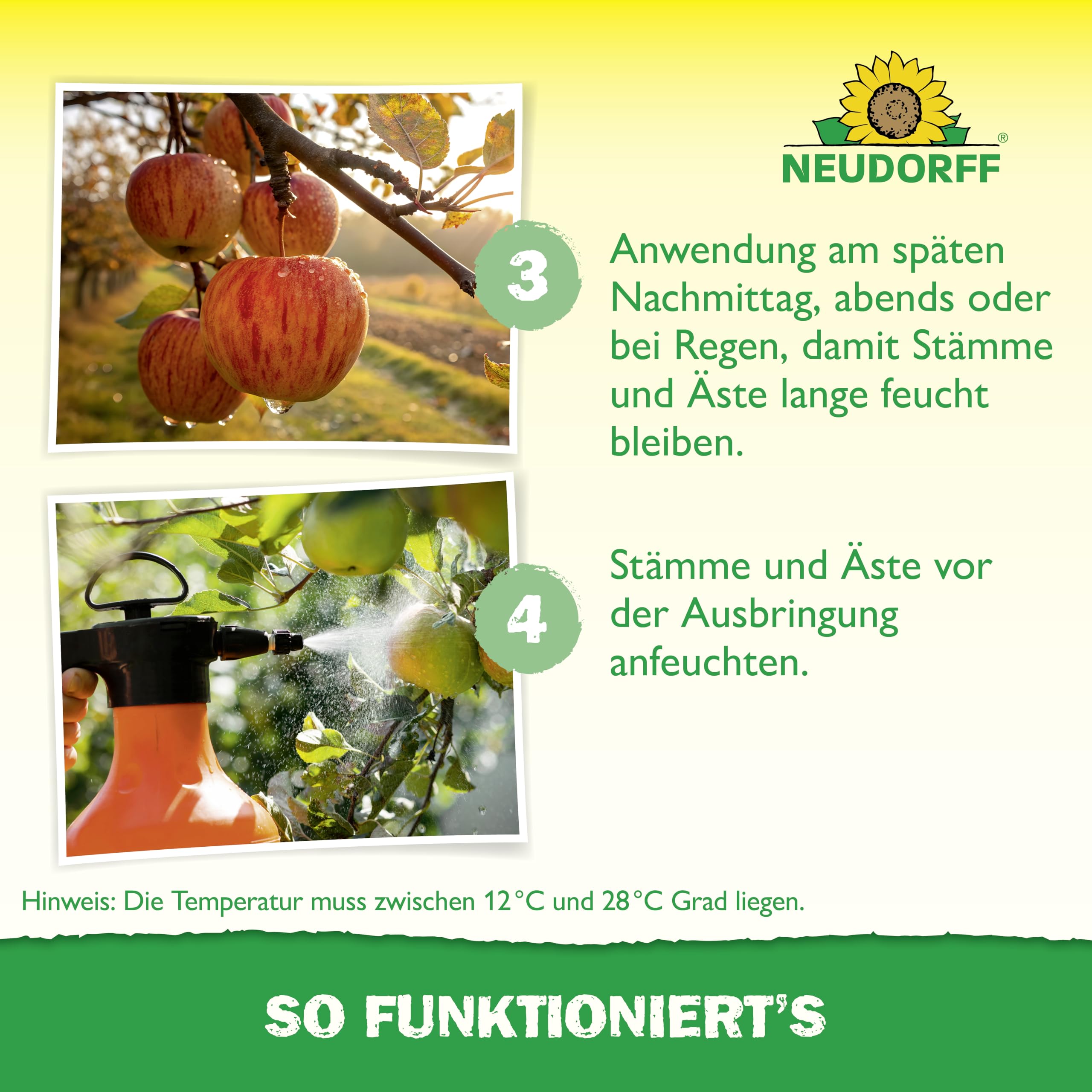 Neudorff Nützlinge gegen Apfelwickler – 5 Mio. SF-Nematoden zur natürlichen und schnellen Bekämpfung von Apfelwickler-Larven. Für 5 Apfelbäume