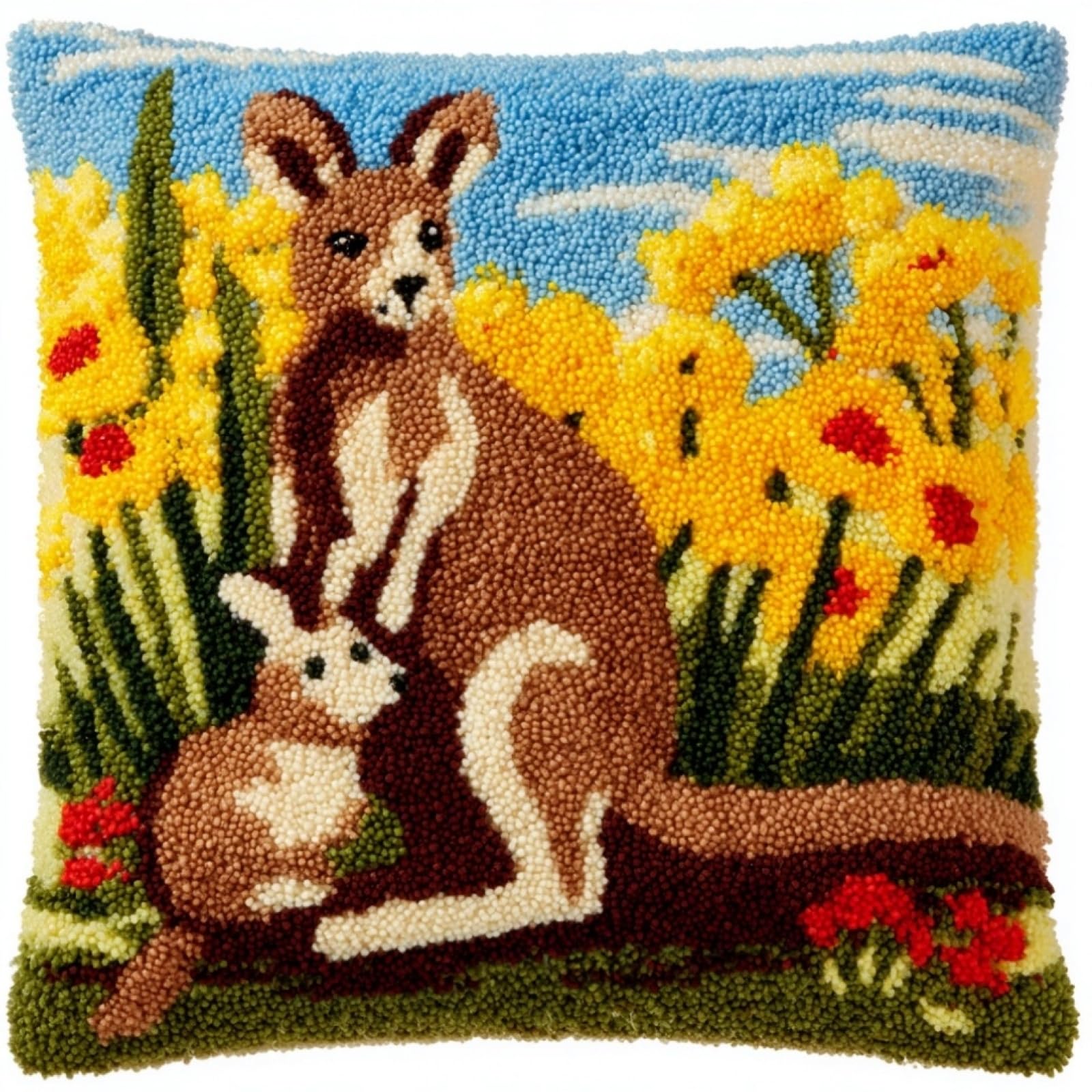 AxiangziK Latch Hook Kits for Adults,Flowers and Kangaroos