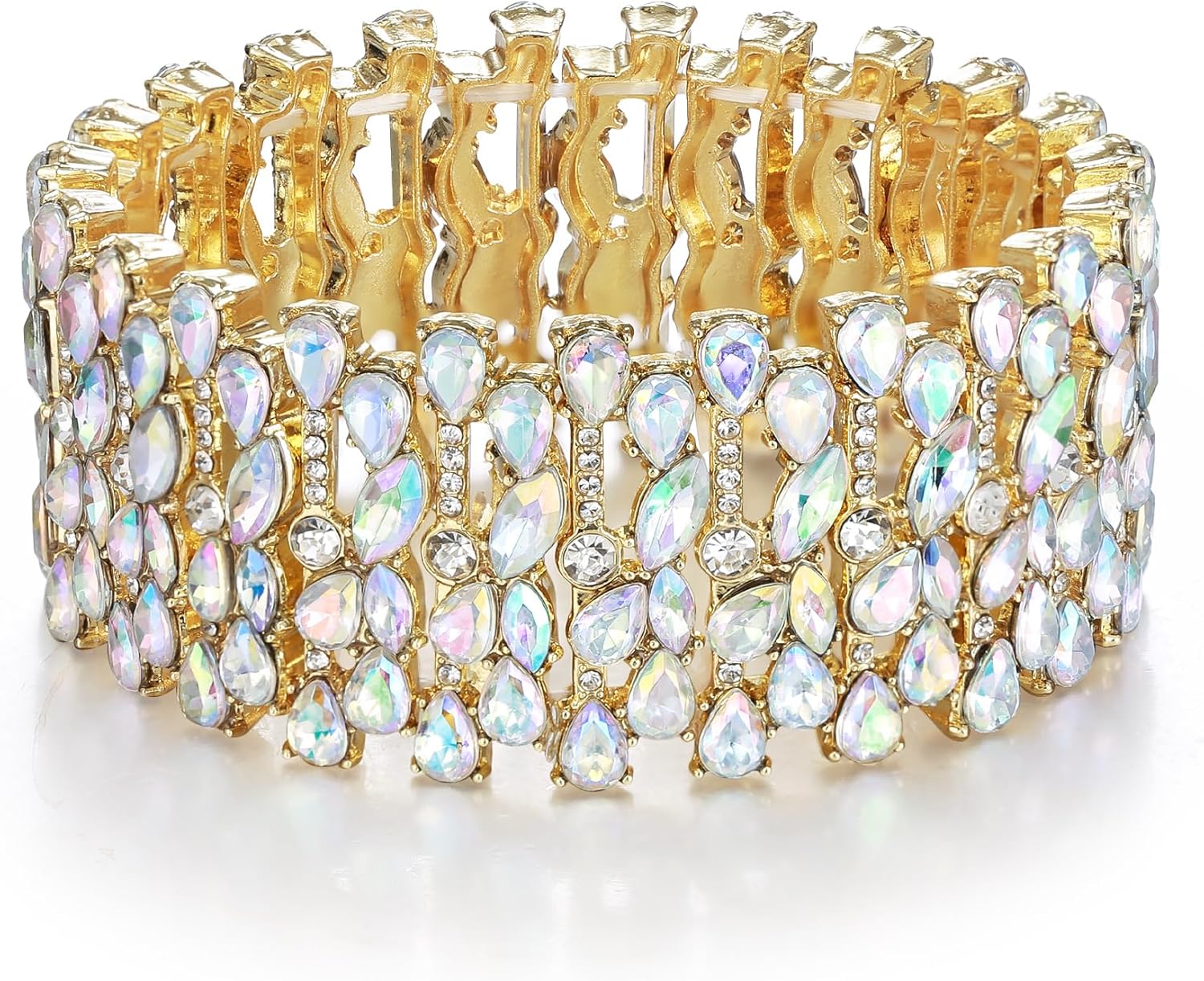08-Iridescent AB Gold-Tone