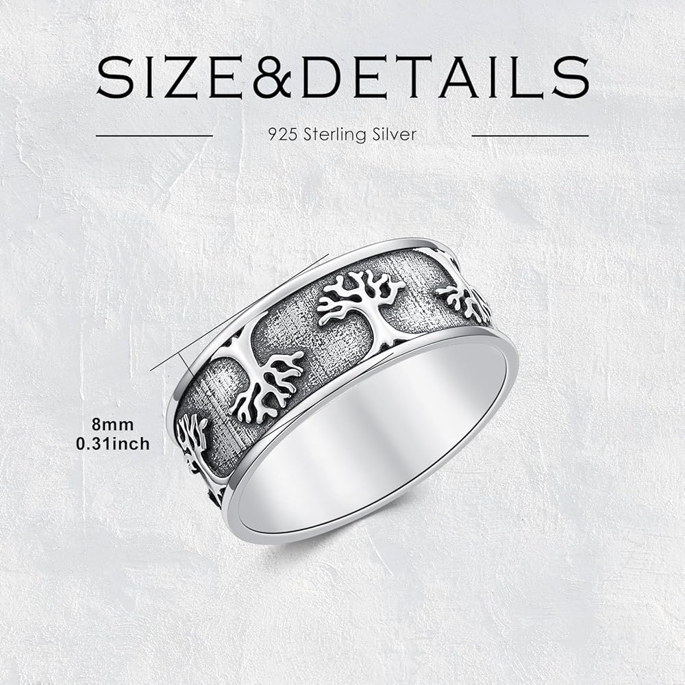 Puro Precio Anillo Árbol De La Vida LEGENTLISUR Plata De Ley 925