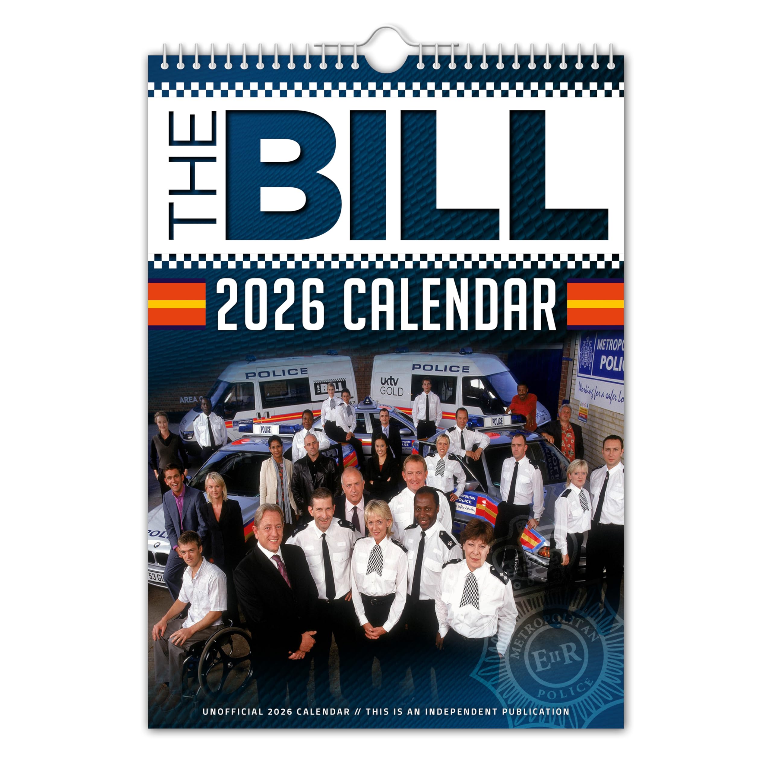 The Calendar King - The Bill 2026 Wall Calendar (A4 Size) // Nostalgic/Back to the Past/Christmas/Birthday/Gift Idea/Present/Novelty/Secret Santa/Year Planner/Office Gift