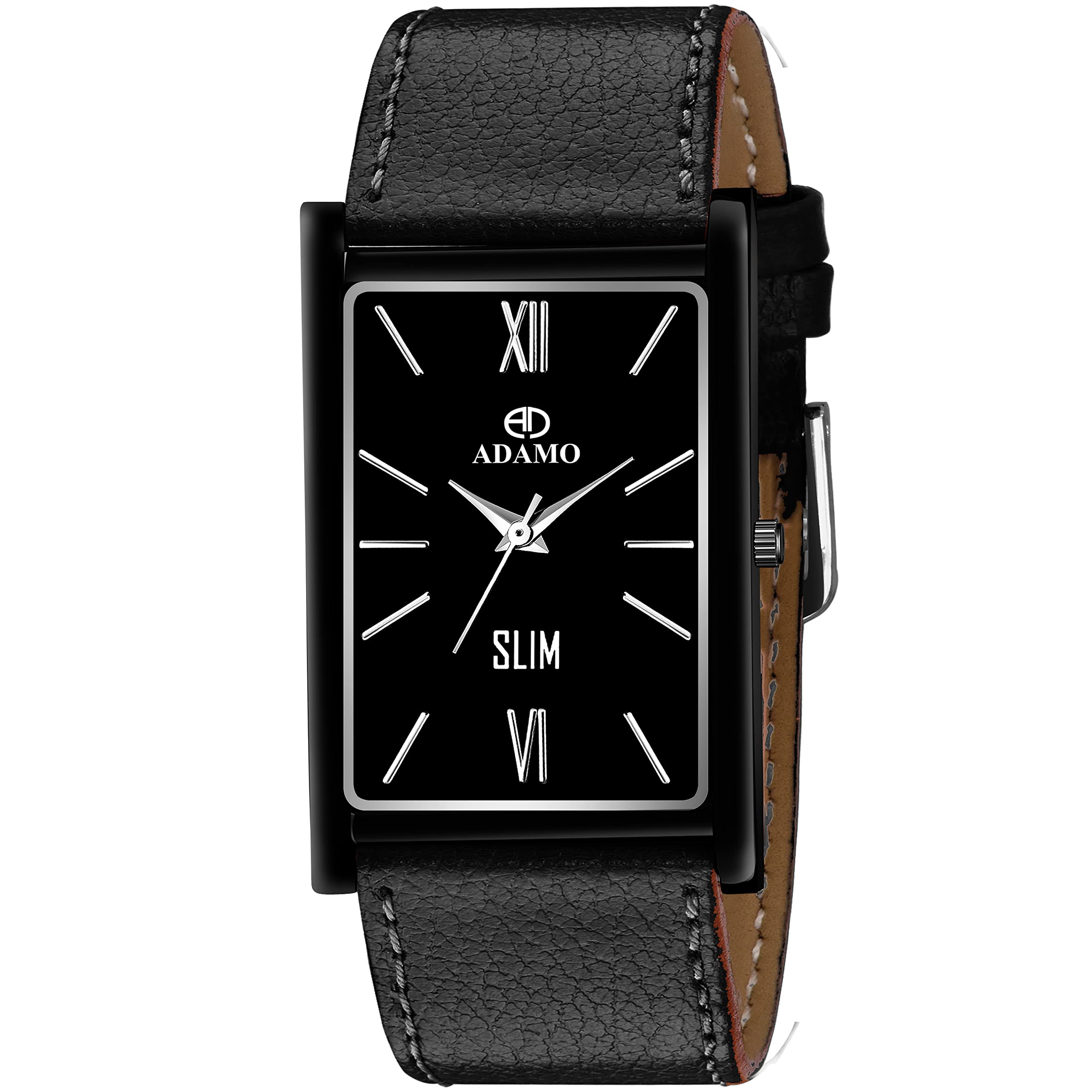 ADAMO Mens Slim Black Dial Analog Watch 871NEL02 (B0B76TPKVC) Amazon Price History, Amazon Price Tracker