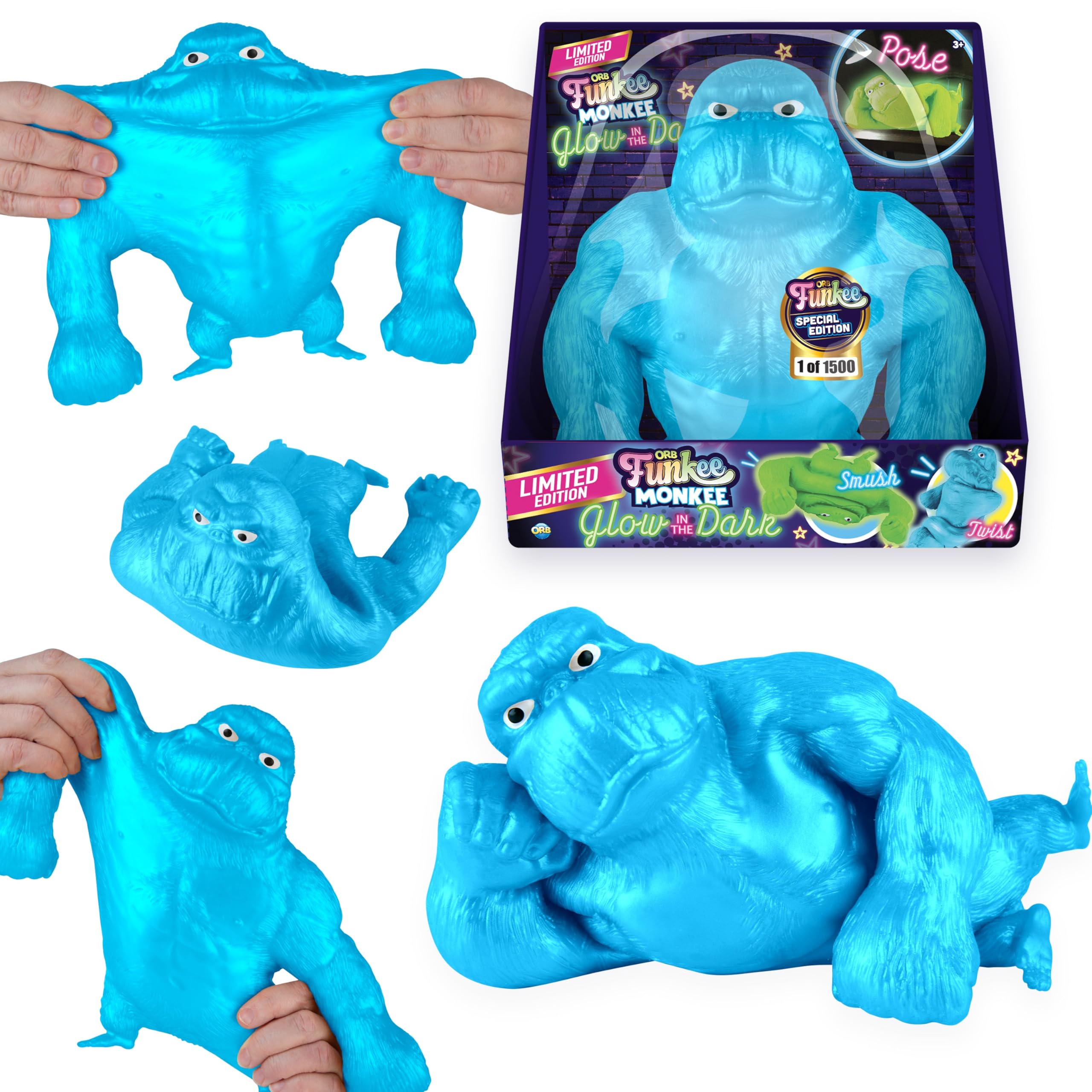 Amazon.com: ORB Funkee Monkee Jumbo Squishy Funky Monkey Glow in