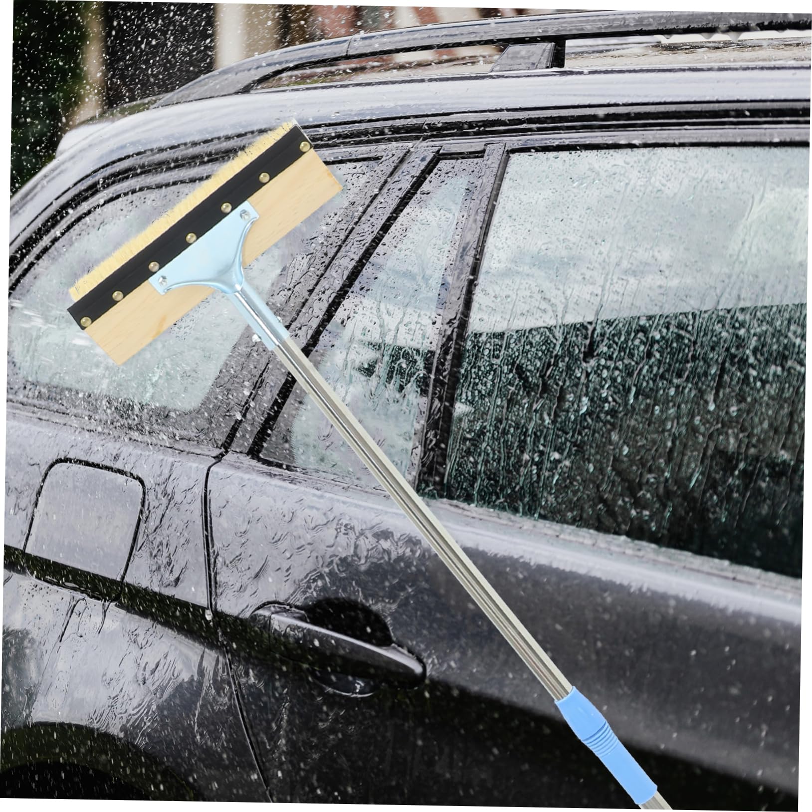 Mobestech Teleskop Autowaschbürste und Edelstahl für Fahrzeuge