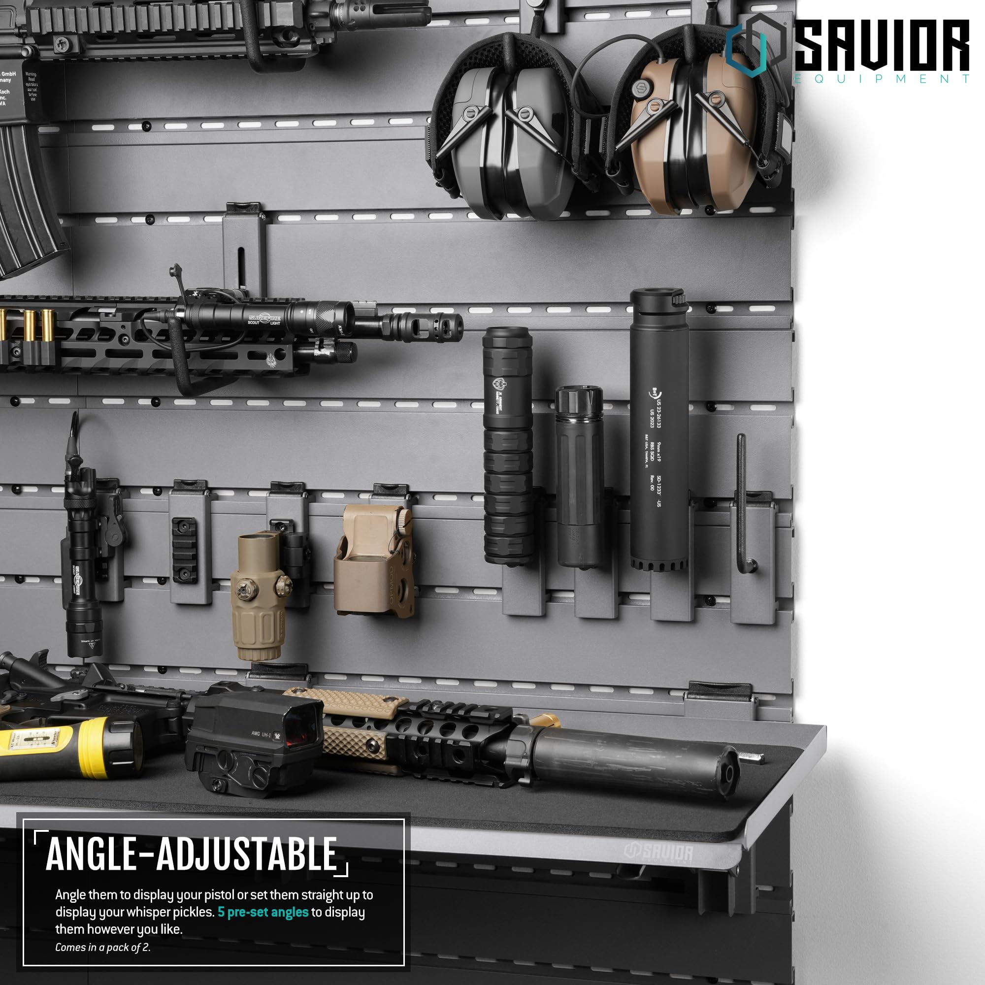 Snapklik.com : Savior Equipment Wall Rack System Angle Adjustable ...
