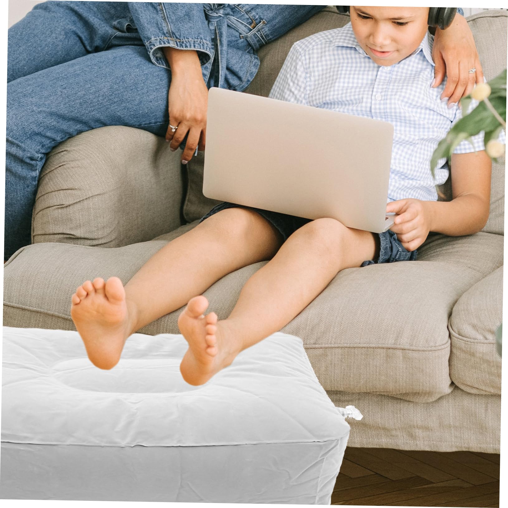 Repose Gonflable Ajustable pour Voyage Coussin de Polyvalent à pour Trains et Voitures Doux avec Gonfleur Aléatoire Couleur Aléatoire Couleur Aléatoire
