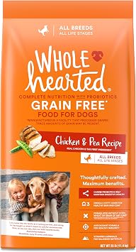 WholeHearted by Petco Grain Free All Life Stages Chicken & Pea Recipe Dry Dog Food 25 lbs.