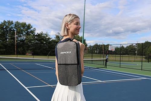 Miniatura 8 de Paleta de pickleball, juego de 2 palas de pickleball de fibra de vidrio, raquetas de pickleball de superficie esmerilada, estándares USAPA, paleta