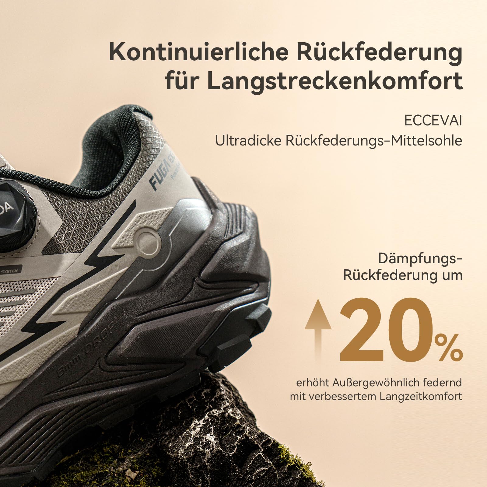 KAILAS FUGA EX 3 BOA Chaussures de course légères antidérapantes respirantes pour homme