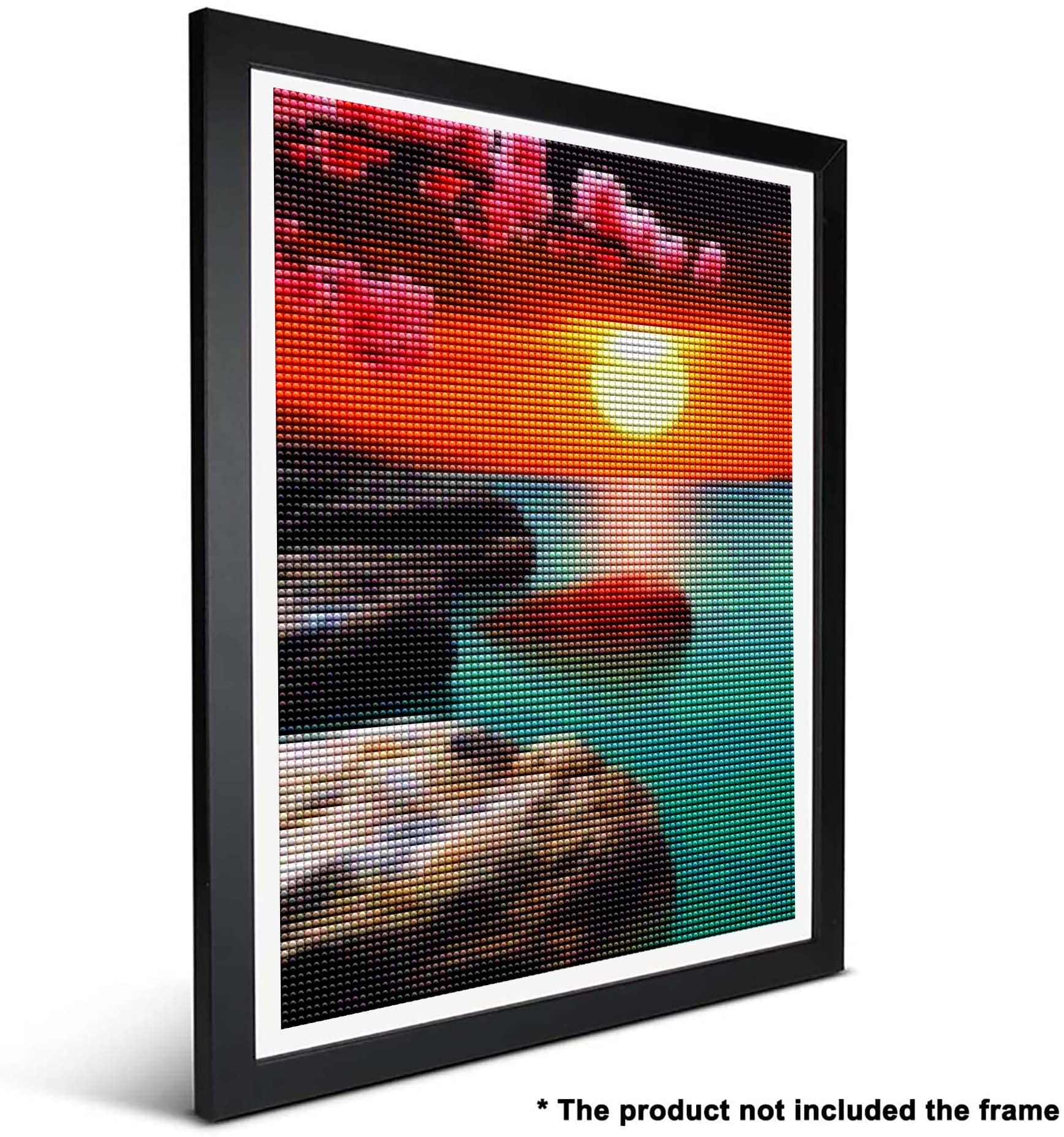 Kit Diamond Painting Phare & Coucher De Soleil - 30x40 Cm, Strass Ronds Complet - Décoration Murale DIY