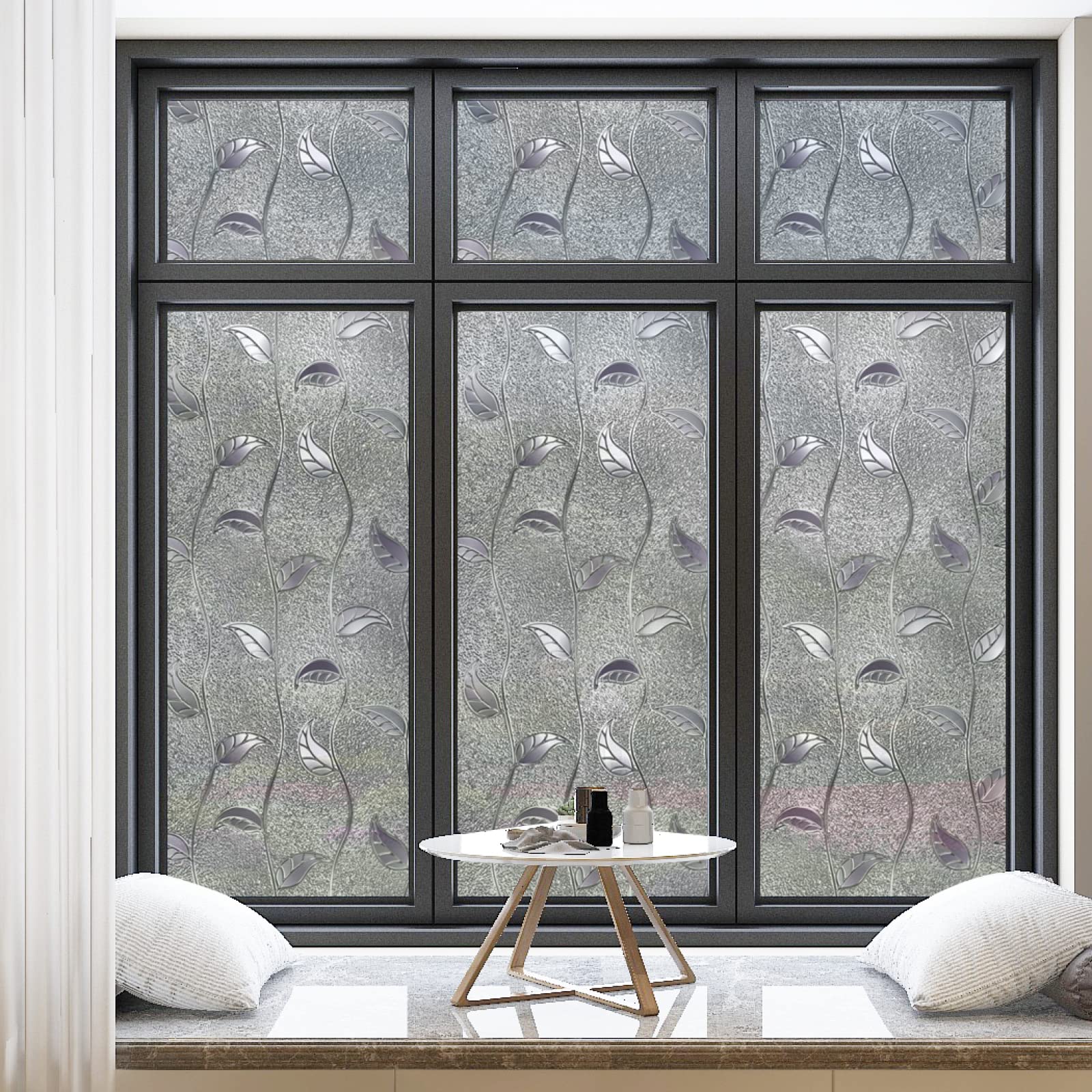 Pellicola per vetri oscurante,Pellicola privacy finestre,anti-peeping,Autoadesive,Anti-UV,Lascia ,Ideale per Ufficio Camera da Letto Sala(60cmx200cm)
