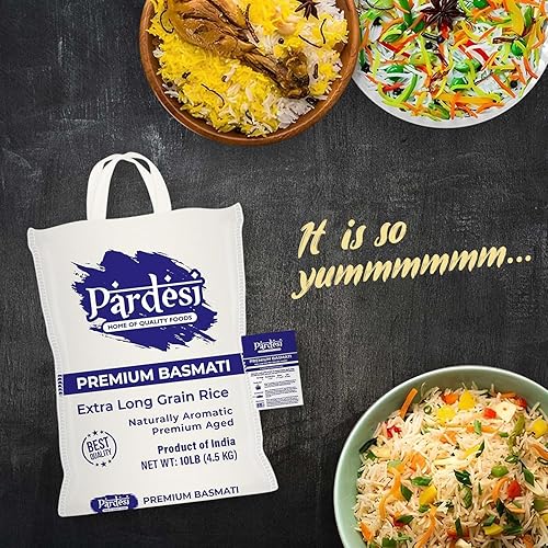 Miniatura 2 de Arroz Basmati de grano extra largo premium 4LB - Sabor aromático - Embalaje de cinta transportadora