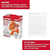 Vista 2 de Nesco Bolsas selladoras al vacío resistentes - Cuarto de galón, 50