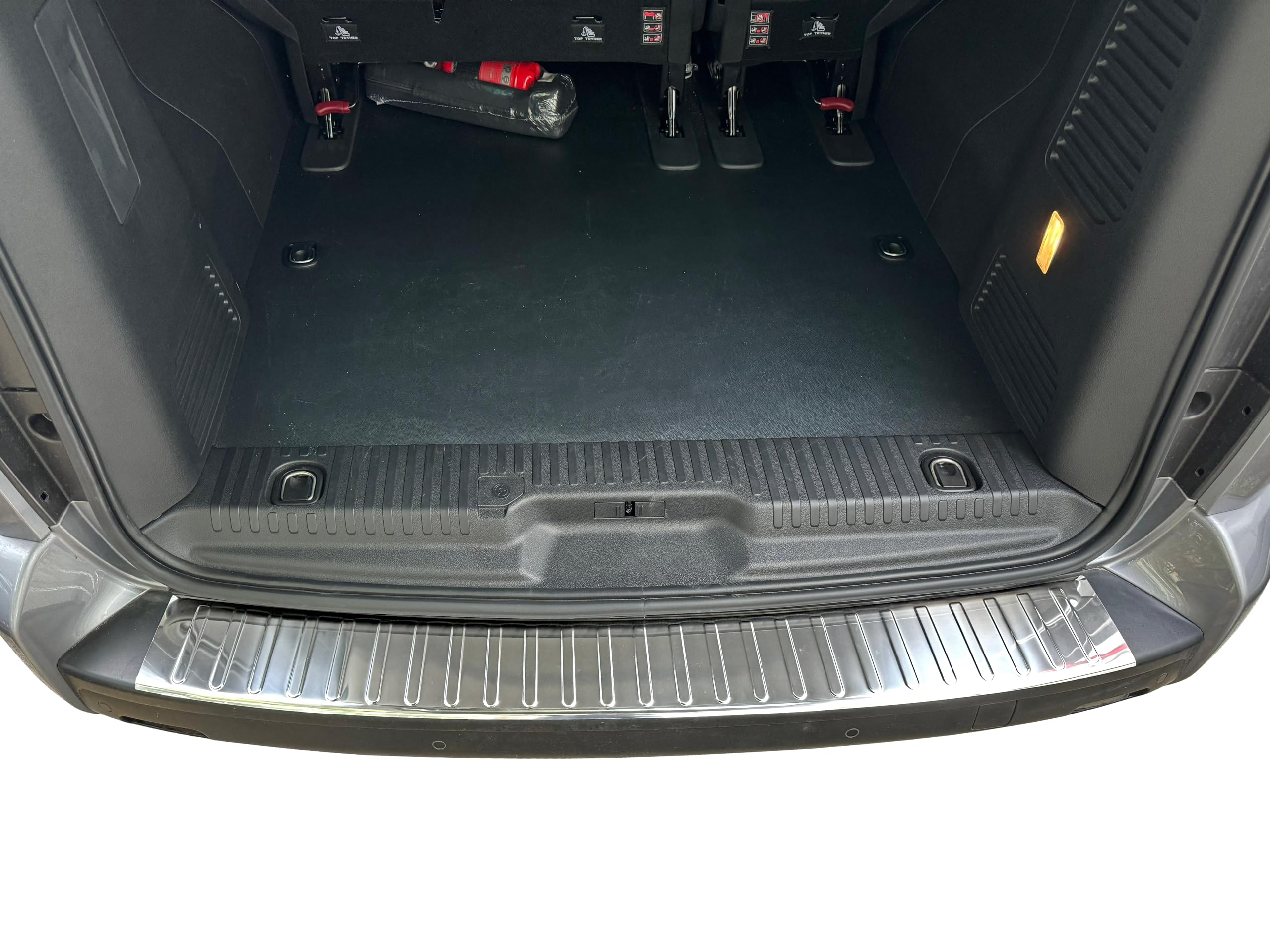 RECAMBO | Protector de Parachoques Trasero | Compatible con Toyota ProAce | a Partir de 2016 | Acero Inoxidable Cromado | Protección Borde de Carga