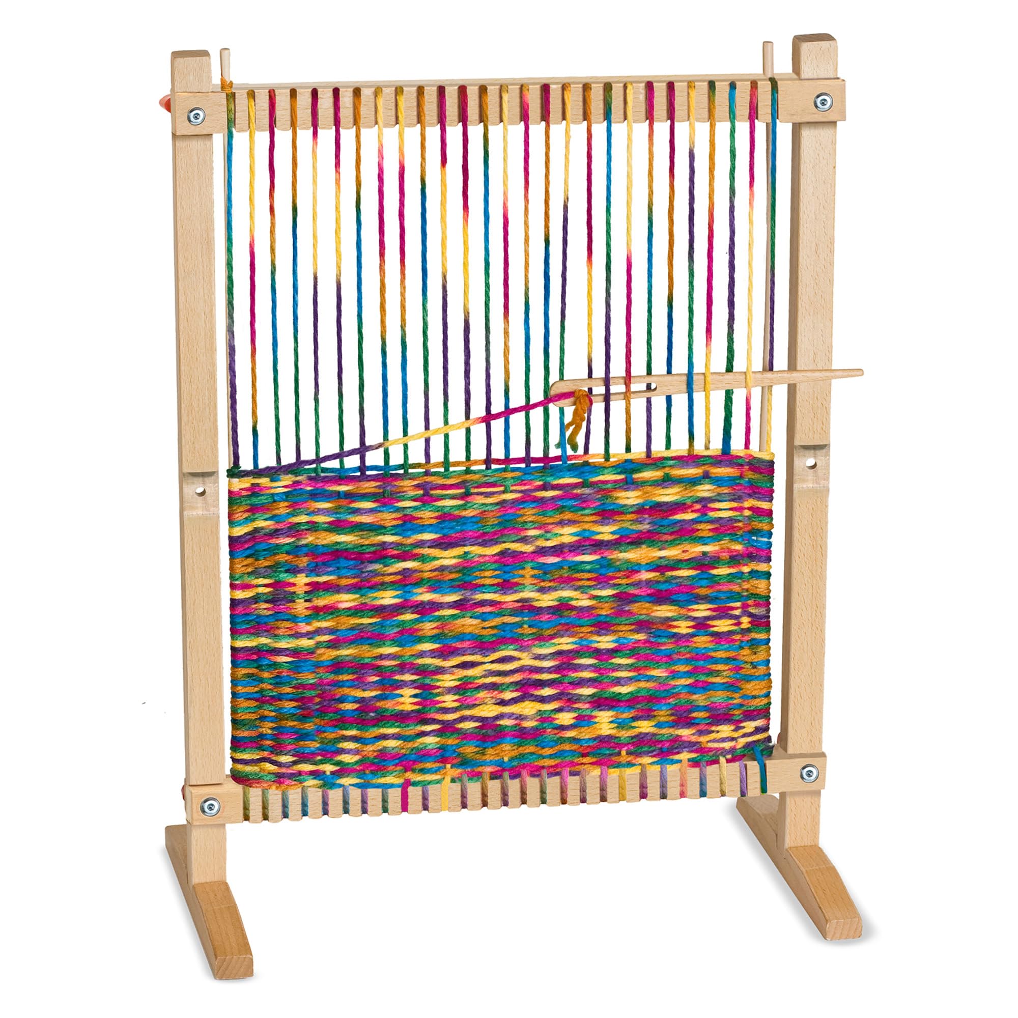 Melissa & Doug Wooden Multi-Craft Weaving Loom: Extra-Large Frame (57.8cm x 41.9cm) โ image 1