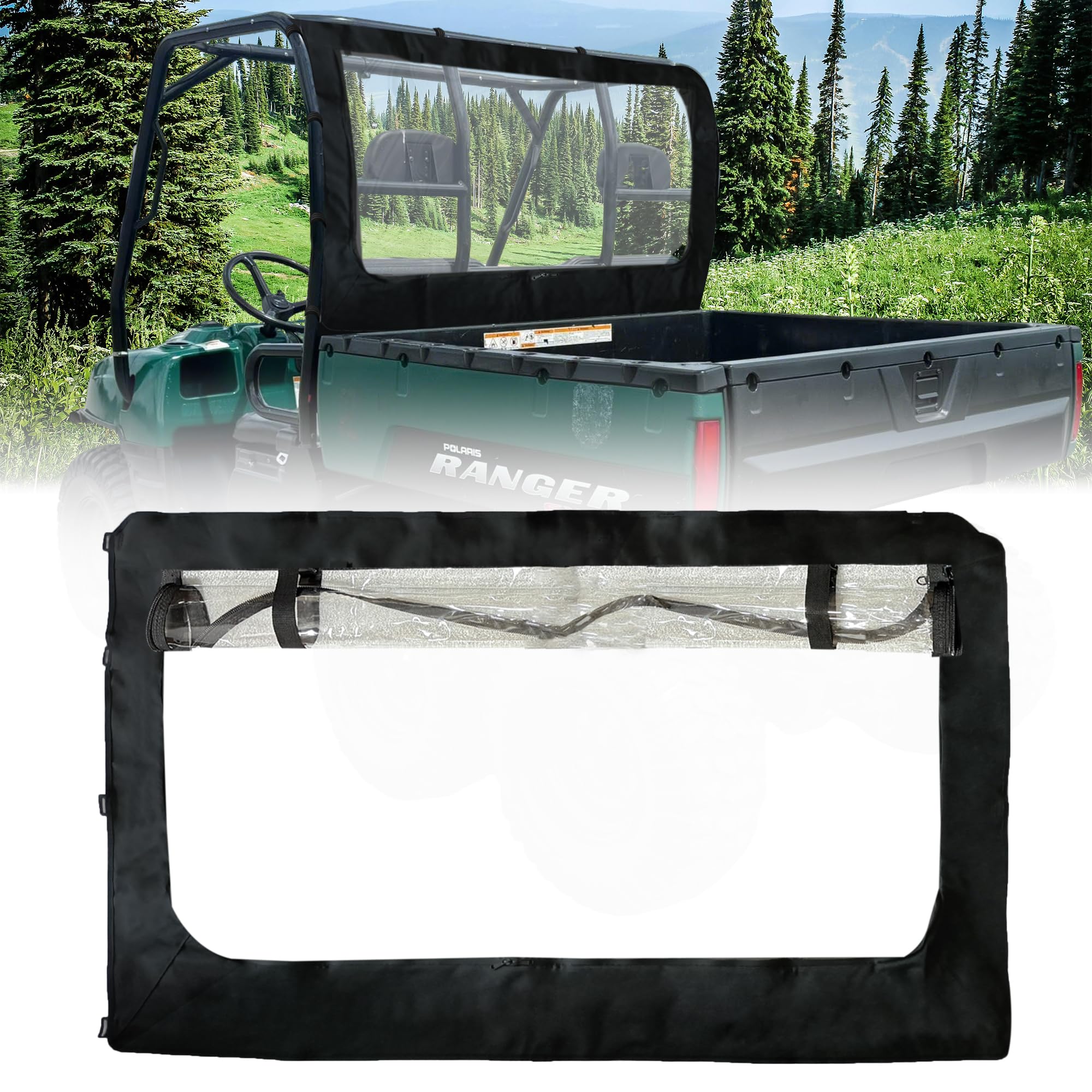 Photo 1 of QYMOTO Polaris Ranger 500/570 Full Size Rear Window,Dust-Proof Windshield
