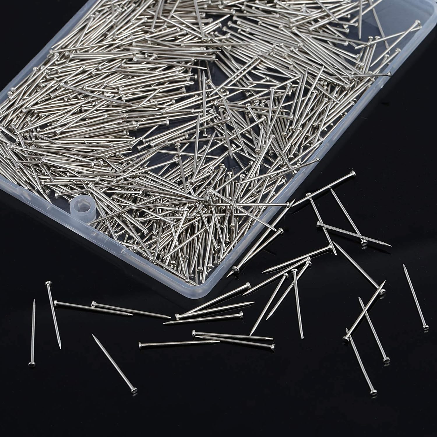 Naler 800PCS Straight Pins, Fine Head Pins, Push Pins for Jewelry Making, Sewing Craft, DIY Craft Decoration, 0.7×0.04in - Image 4