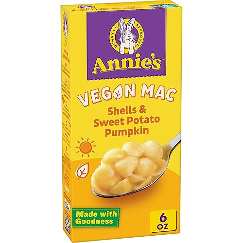 Annies Organic Vegan Mac conchas y calabaza de batata 6 onzas Annies Organic Vegan Mac conchas y calabaza de batata 6 onzas