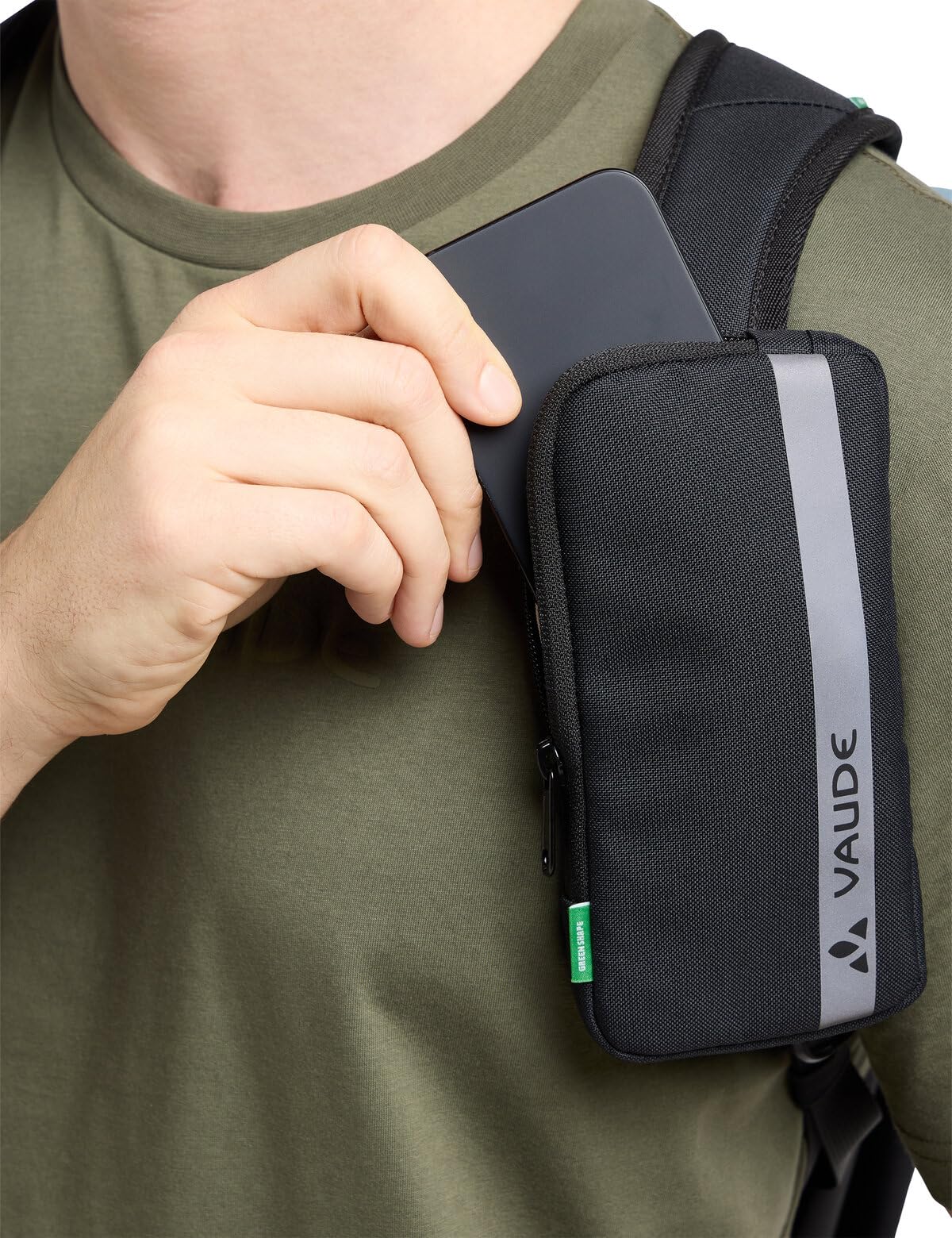 Vaude - Shoulder Strap Phone Bag, Accesorios Unisexo, Black, Einheitsgröße -