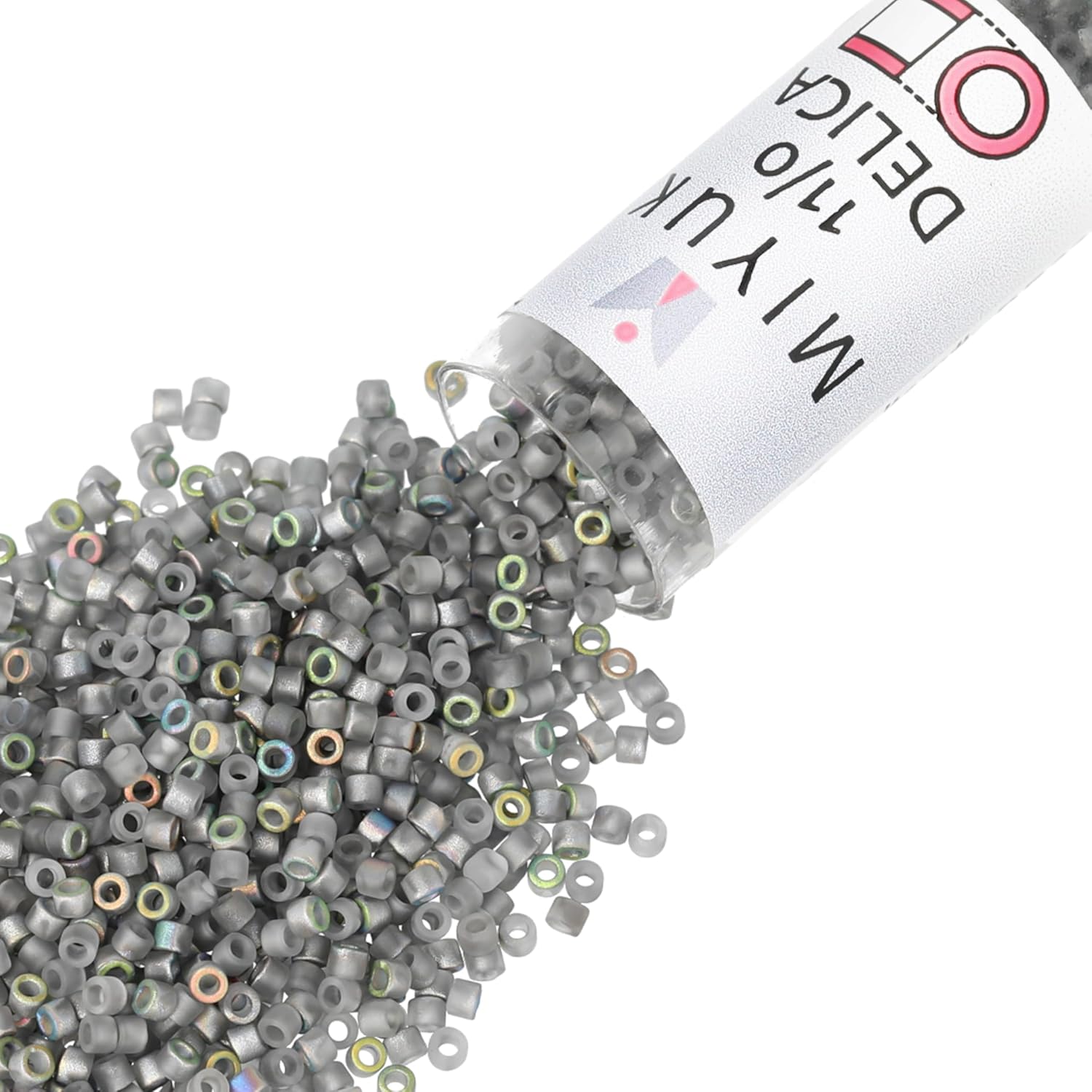 Miyuki Delica Seed Beads – Size 11/0 (1.6 mm), DB2203, Vitrial Matte, 7.2 g, Approx. 1440 Beads, Made in Japan