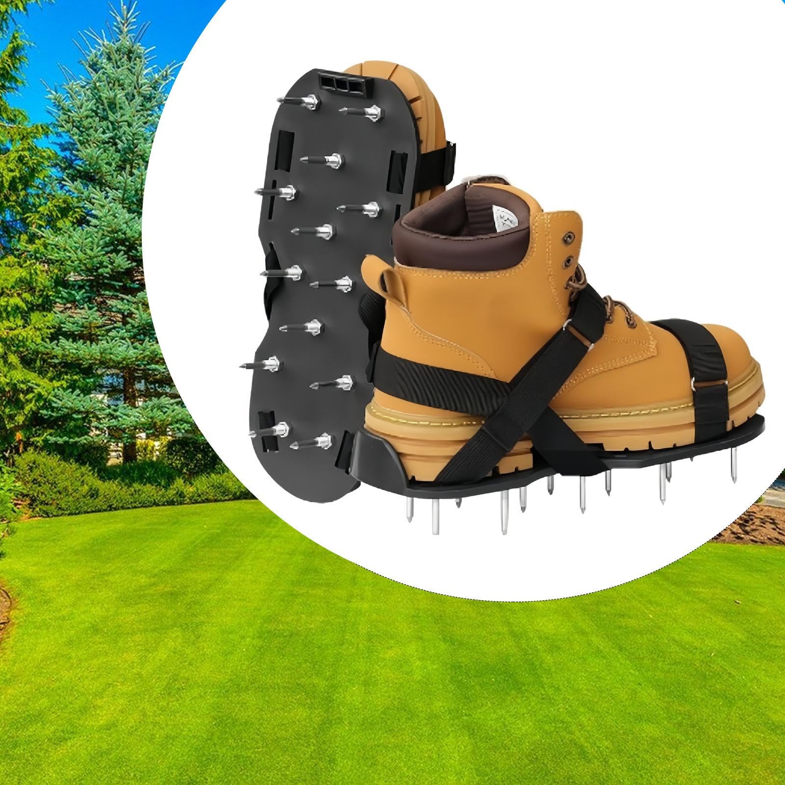Chaussures d'aération pour l'entretien de la pelouse Outil d'aération du