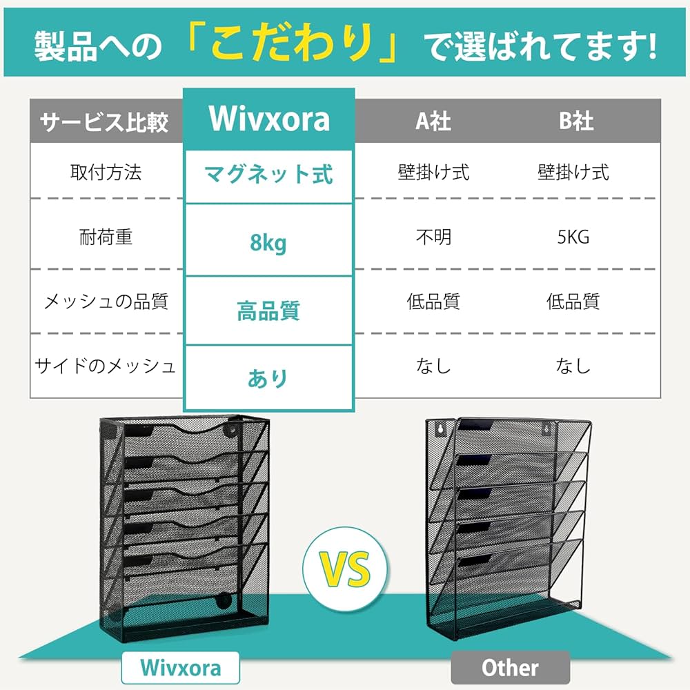 書物　壁掛け エクレボ exrevo ウォールポケット レターポケット 吊るす 小物