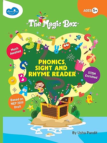 Phonics, Sight and Rhyme Reader (Ages 5+) | Oral skills, Sight words, Chants, Games, Learn new words | (for Senior KG / Pre-primary / Kindergarten) STEM Enriched | Mindsprings