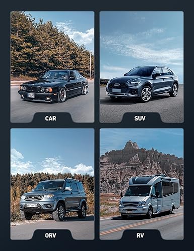 Miniatura 8 de AstroAI Bomba de inflado de neumáticos portátil de alta resistencia de 160 PSI con pantalla, cilindros duales y motores duales, compresor de aire de