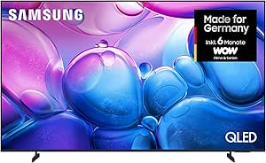 Samsung QLED 4K Q6FA 55 Zoll (138 cm) UHD Fernseher, 100% Farbvolumen für satte Farben, Quantum HDR, 4K Upscaling, Knox Security, Kostenlos 900 Sender TV Plus