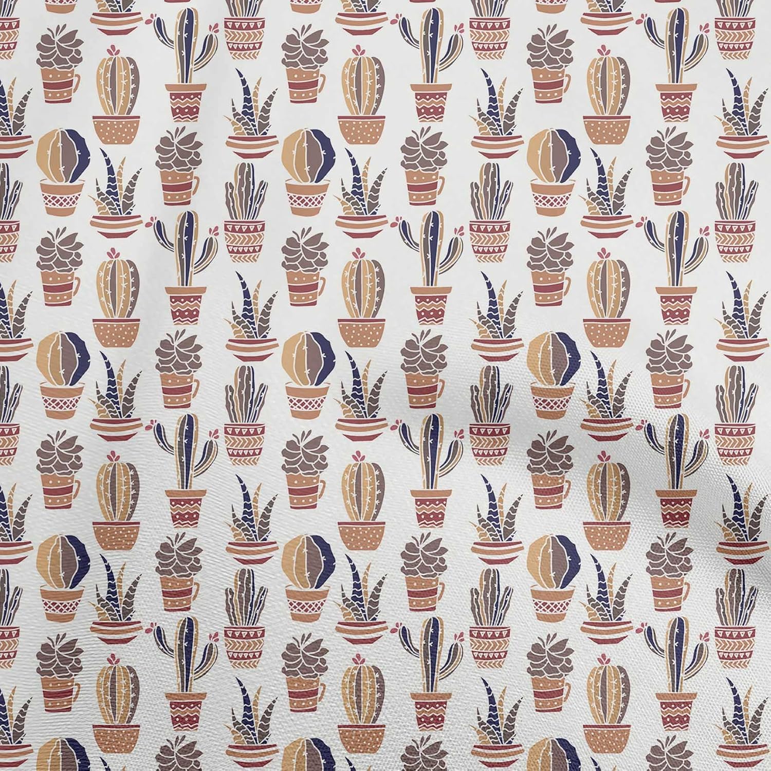 oneOone Cotton Flex Purple Fabric Cactus Quilting Supplies Print Sewing Fabric by The Yard 40 Inch Wide-23