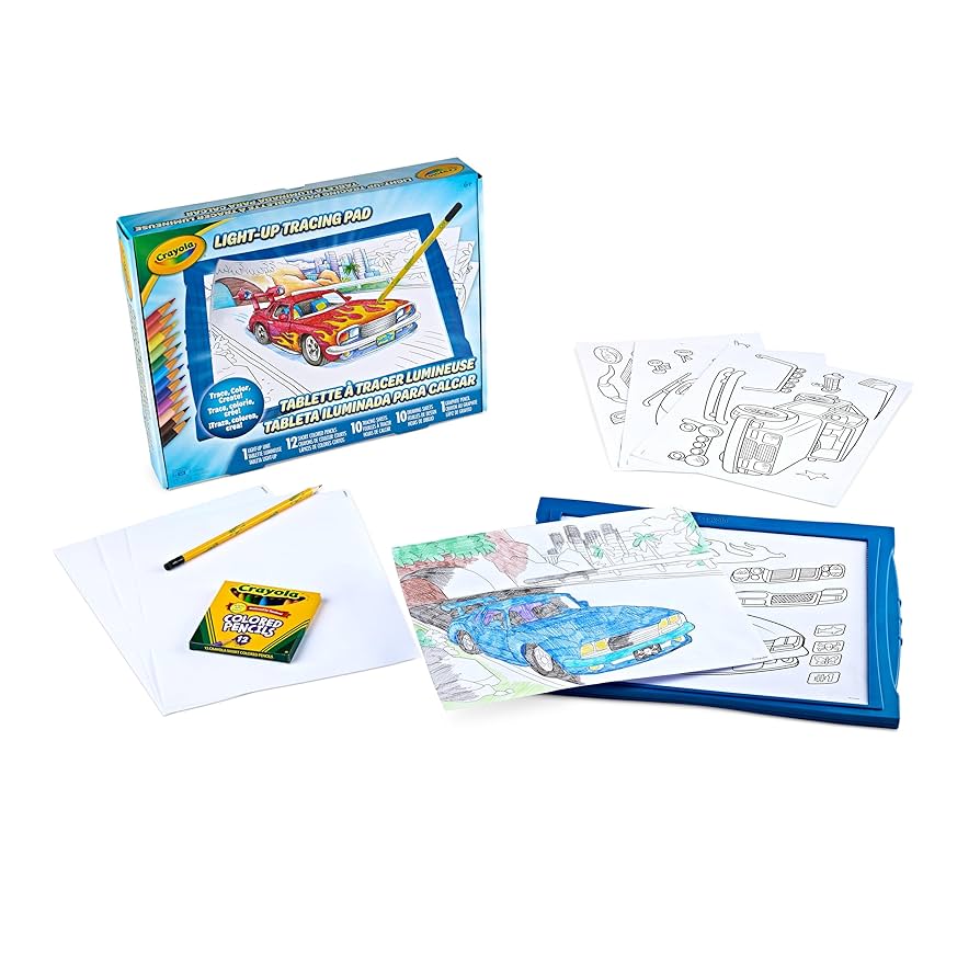Crayola クレヨラ　Light up Tracing Pad Amazon.com: Crayola Light Up Tracing Pad with Night Mode and