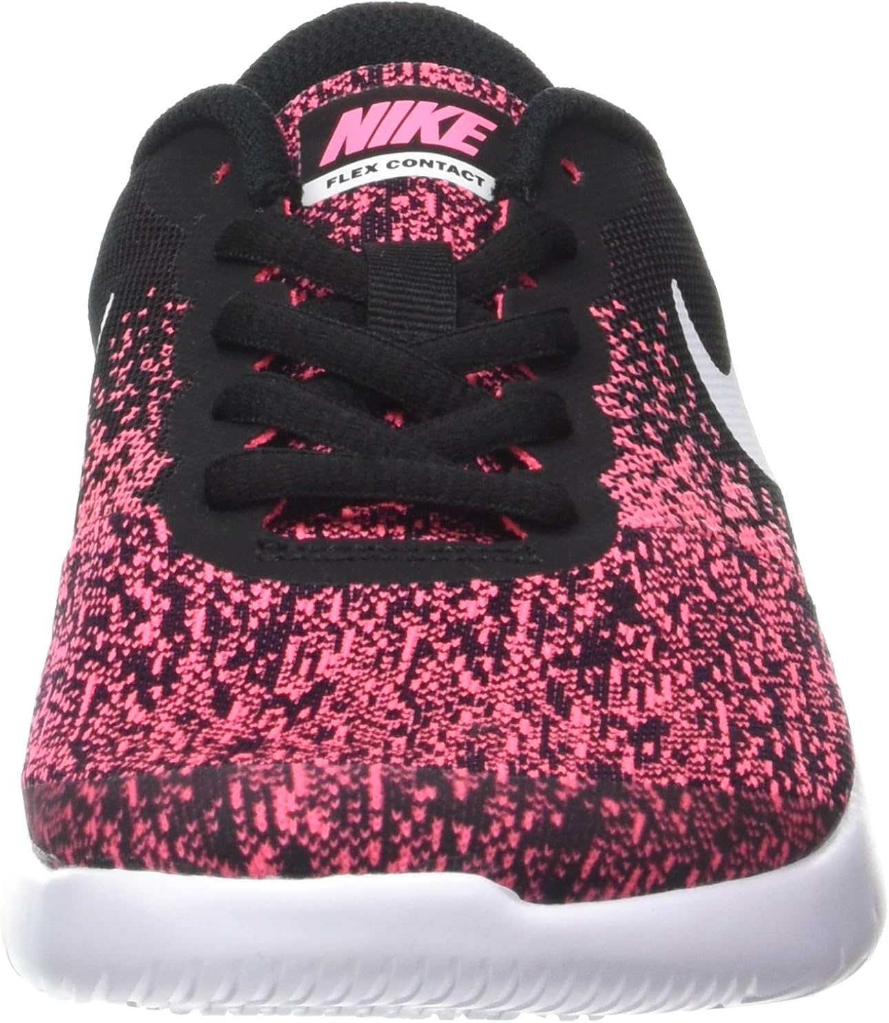 Vista 2 de Nike Downshifter 6 (niño pequeño), NegroBlanco-Racer Rosa, 6