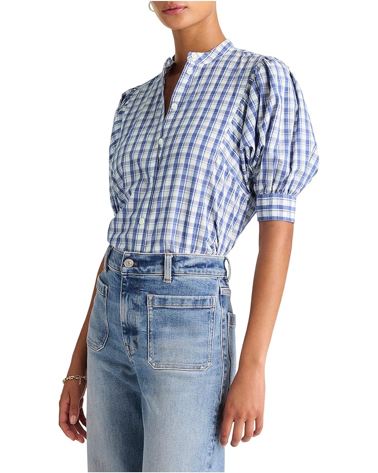 Madewell Tessa Top - Light Weight Combed Poplin - Main View