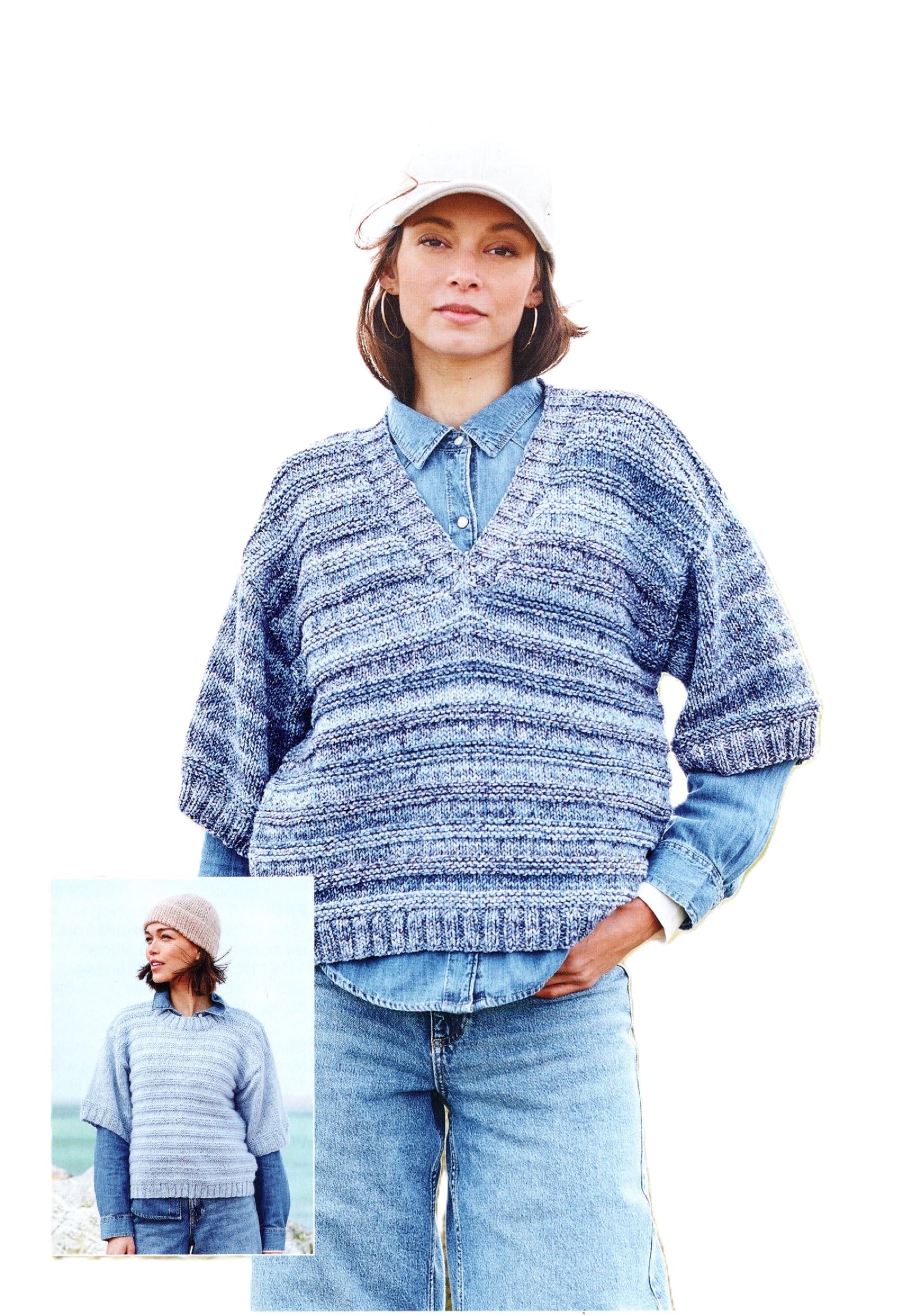 Stylecraft Aran Pattern 10089 Sweaters  32/34 - 48/50 ins (2 Easy Designs)