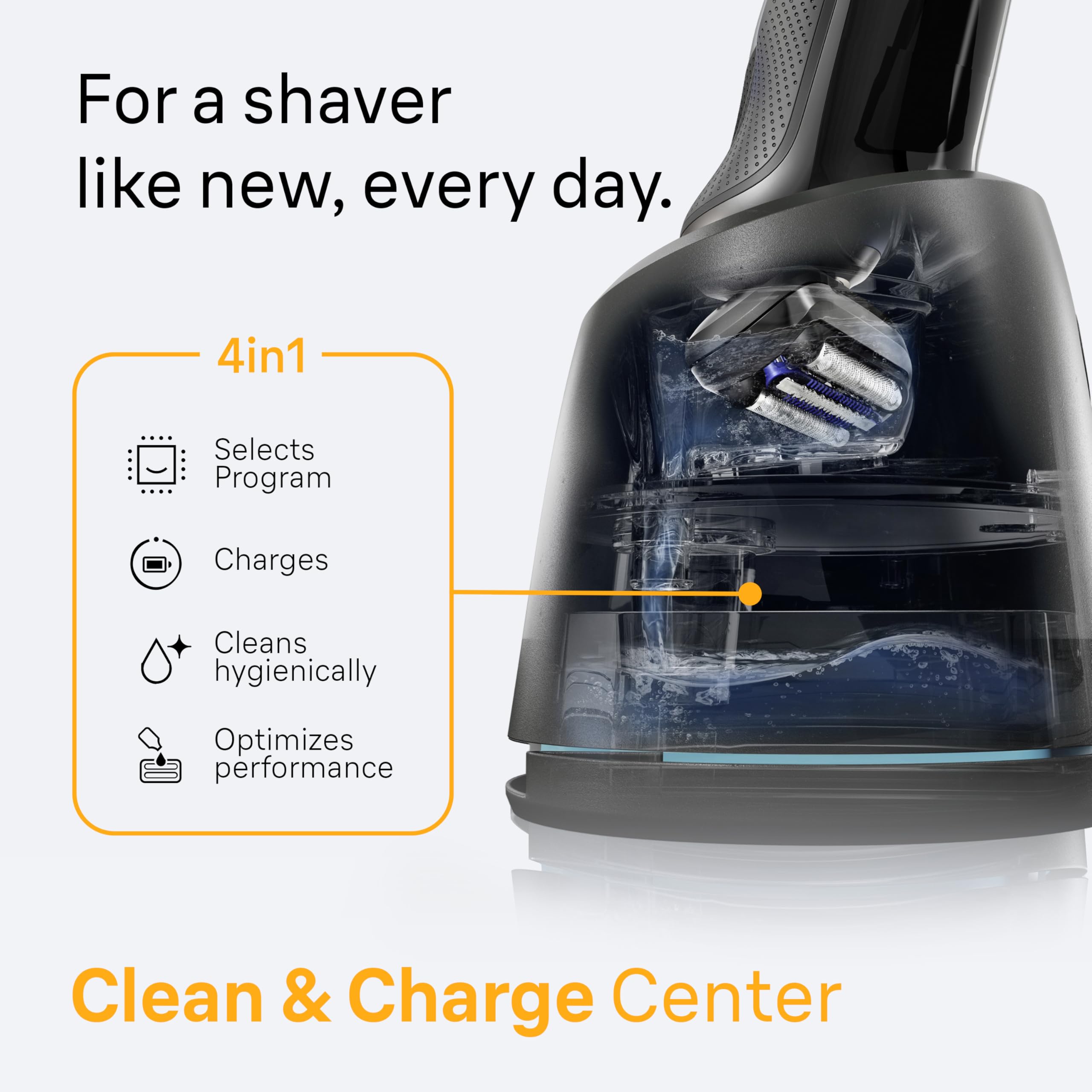Braun Electric Razor for Men Series 5, Beard Shaver, Electric Shaver, Precision Trimmer, 4-in-1 Clean & Charge Center, S5 5160cc