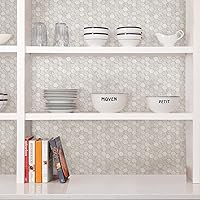 Vista 6 de In Home InHome NH2359 - Azulejos hexagonales de mármol para salpicaduras, color blanco y blanco roto