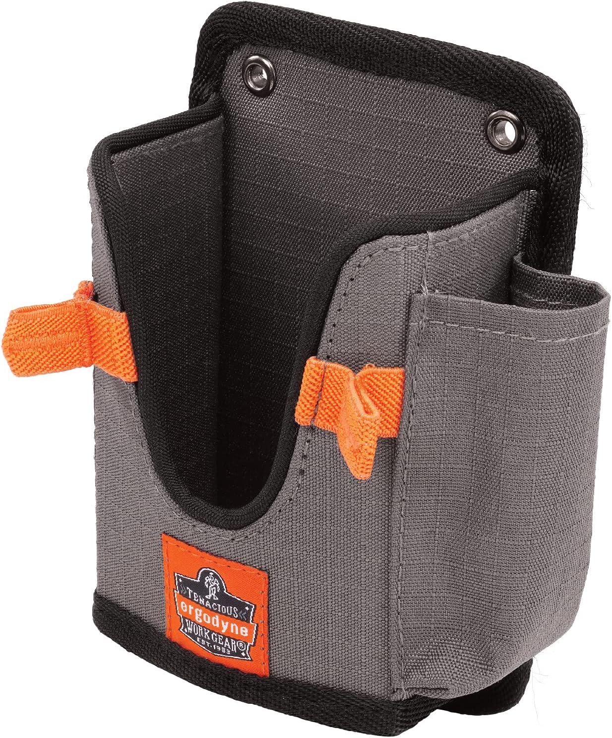 Ergodyne Squids 5543 Barcode Scanner Holder Equipment Mount for Gun Grip Mobile Computers, Handheld Bar Code Scanners, Fastener Straps to Attach to Forklift Gray Large