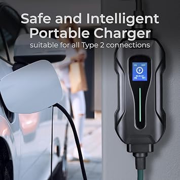 Masterplug Home EV Charging Cable, Mode 2, 3-Pin Plug, 10 Metre