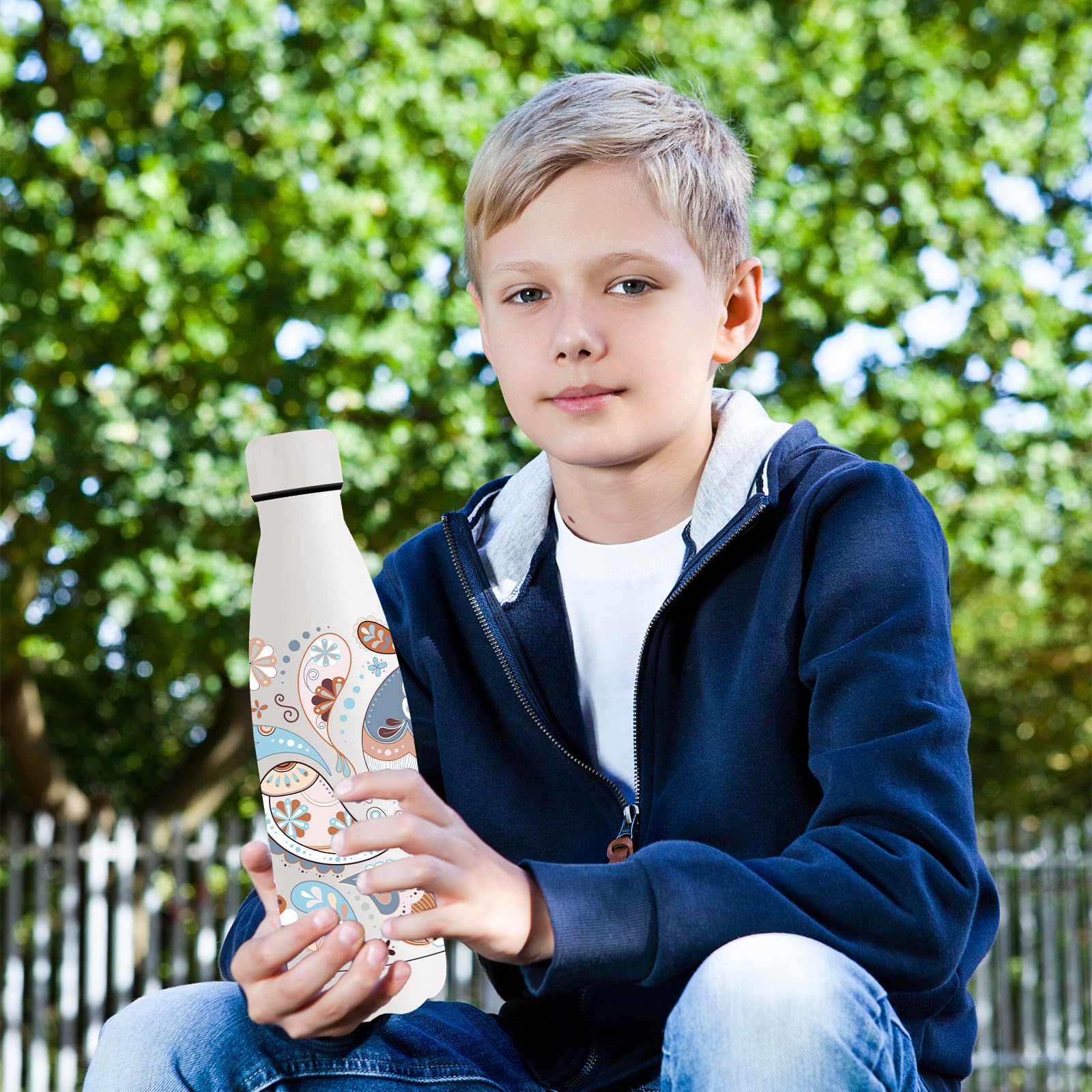 Image secondaire de Gourde Isotherme 500ml pour Enfants - Bouteille Anti-Fuite et Légère