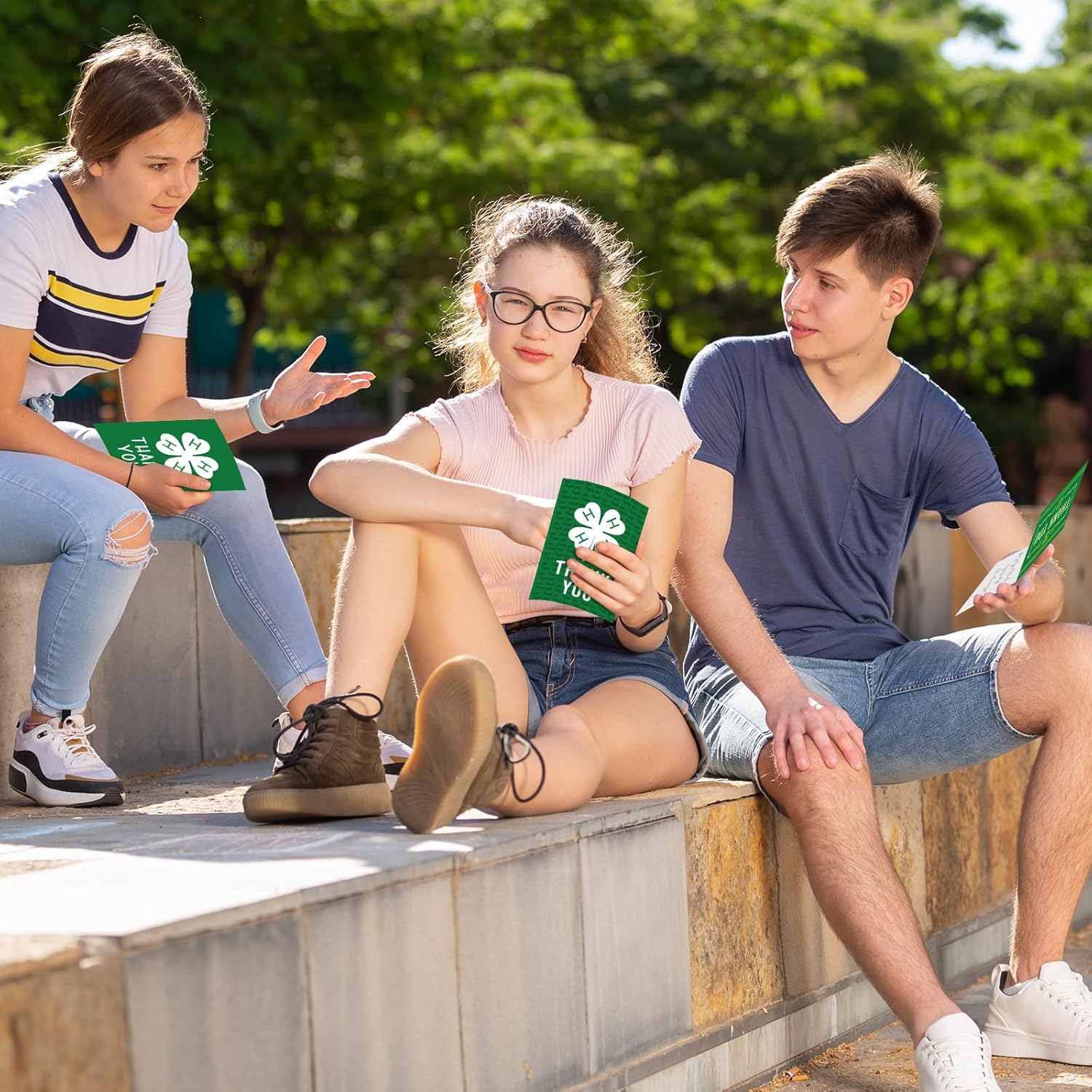 24 Pcs 4h Thank You Cards with Envelopes Bulk Green Blank Thank You Cards Inspirations Gifts for 4h, Ffa image 5 of 7 B0DQ4L6VC8