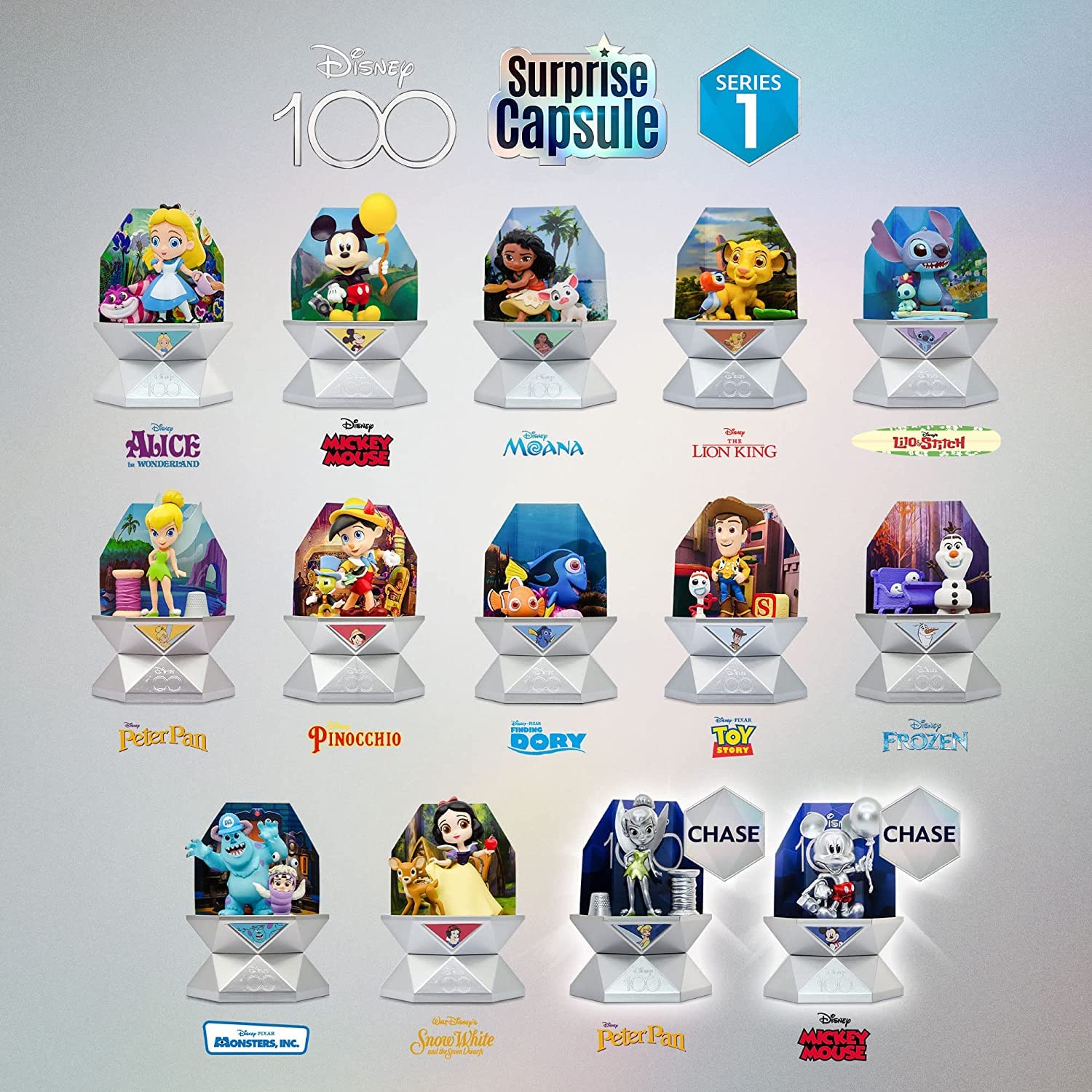 Amazon.com: Disney 100th Surprise Capsule Series 1 : Toys & Games