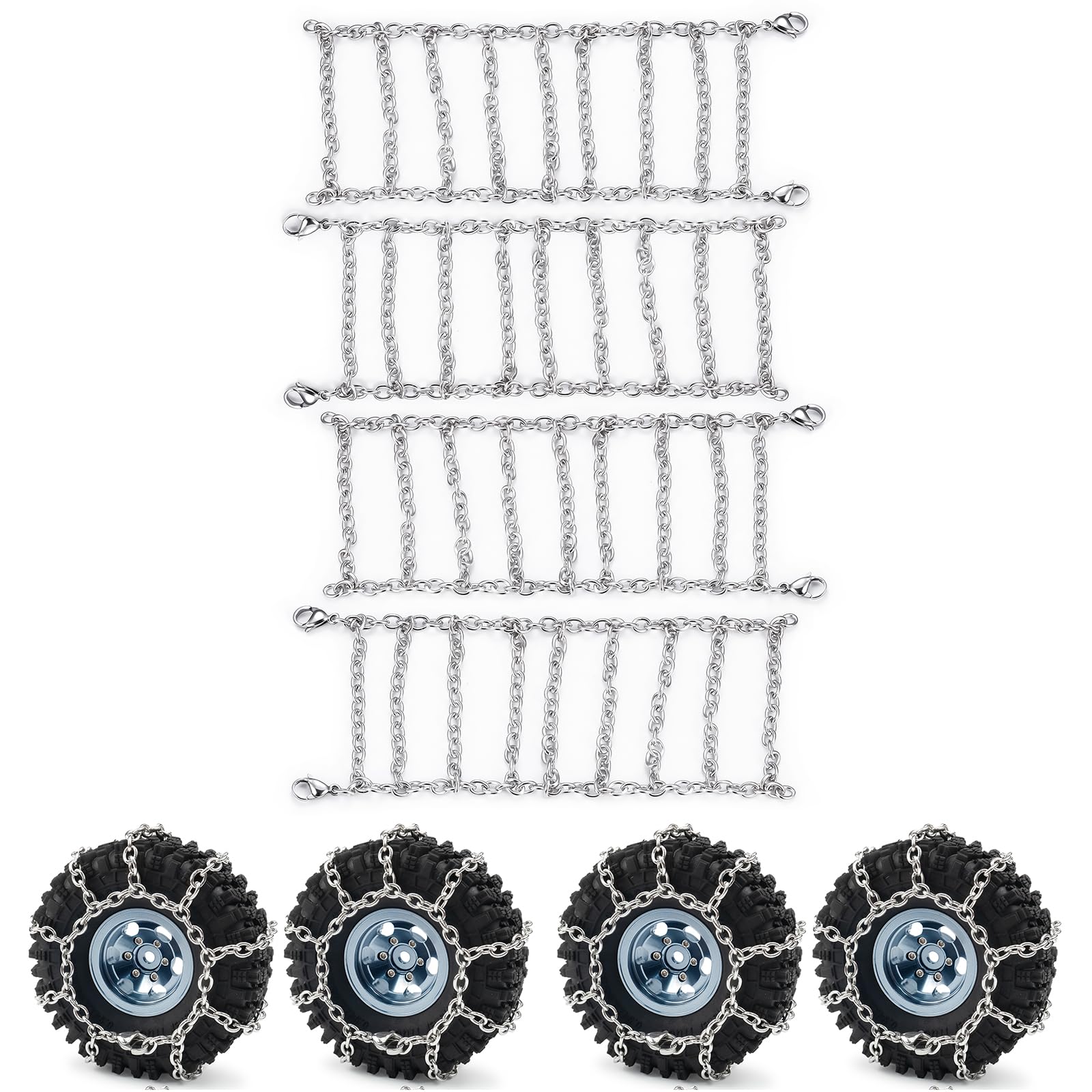 RCHUBAM 1/18 RC Snow Chains 1.0
