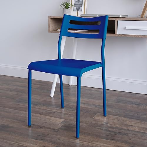 Miniatura 9 de Humble Crew Silla de escritorio sin ruedas, roja, 16 pulgadas de ancho x 19 pulgadas de profundidad x 30 pulgadas de alto, 200 libras máximo, silla